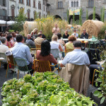 Un momento degli incontri in Piazza vecchia