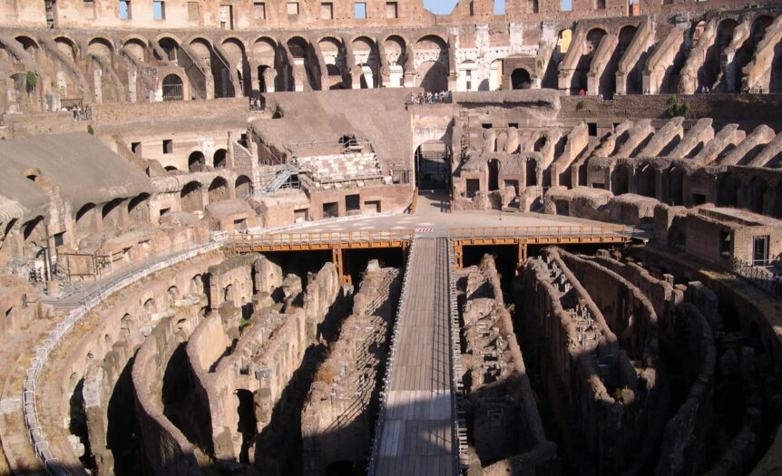 Colosseo: tecno arena su idee sotterranee