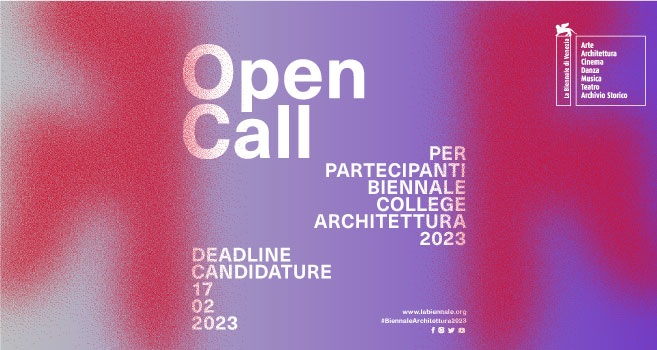 Biennale College Architettura: spazio ai giovani!