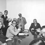 Conferenza stampa del primo Salone del Mobile (1961)