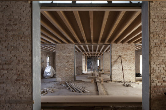 Gennaio 2016: posa dei nuovi solai lignei (Alessandra Chemollo © Fondazione di Venezia. Tutti i diritti riservati)