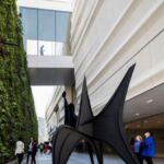 Pat and Bill Wilson Sculpture Terrace featuring Alexander Calder’s sculpture Maquette for Trois
Disques (Three Disks), formerly Man (1967) and the living wall, designed by Habitat Horticulture;
photo: © Henrik Kam, courtesy SFMOMA
