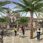 Poggioreale piazza, rendering Studio Orianoassociati