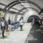 London Underline Cycle Tunnel © Gensler