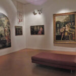 Museo Civico di Santa Caterina. Una delle sale al primo piano (Pinacoteca civica) prima del disallestimento