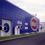 Fabbrica Bugatti: gli edifici prove e produzione