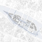 Planimetria del livello strada (© Dominique Perrault Architecture / DPA-ADAGP)