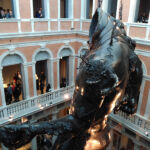 Palazzo Grassi. Demon with Bowl, scultura in resina con armatura metallica, finitura bronzo