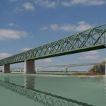 Studi di fattibilità per il nuovo ponte della Becca: soluzione a cassone (© Provincia di Pavia tramite Studio Calvi srl)
