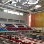 Water cube in trasformazione per competizioni di curling