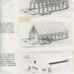 Otto Bartning, schema tipologico e assemblaggio di una Notkirchen, 1946 (© Archivio Otto Bartning, Universitá di Darmstadt)
