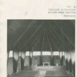 Otto Bartning, Chiesa di Emergenza tipo ‘B’ con altare poligonale; Pforzheim, 1948 (© Archivio Otto Bartning, Universitá di Darmstadt)