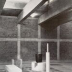 Maria Schwarz, Battistero nella chiesa di Sant’Antonio, Essen, 1959 (©Rudolf Schwarz, Kirchenbau, Heidelberg, 1960)