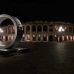 Marmomac & the City 2014, Piazza Bra, Stone Gate di R.Galiotto con Lithos Design
