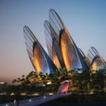 Sheikh Zayed National Museum nel polo del Saadiyat Cultural District, progetto di Norman Foster