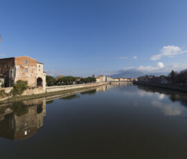 Il fortilizio – Torre Guelfa, nel rapporto con l’Arno (Foto di Damiano Tarantino)