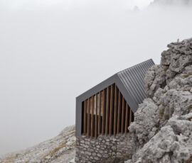 Bivacco al Rifugio Pradidali
San Martino di Castrozza, Tn
(Progettisti:
Giacomo Longo, Lucia Pradel
Andrea Simon)