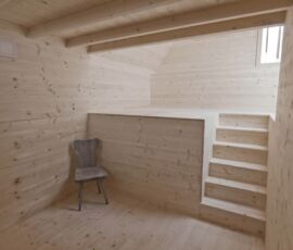 Bivacco al Rifugio Pradidali
San Martino di Castrozza, Tn
(Progettisti:
Giacomo Longo, Lucia Pradel
Andrea Simon)