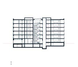 La sezione dell’Haus A (credits by, Duplex Architekten)