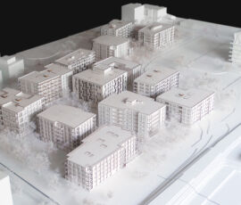 Il plastico dell’Hunziker Area (credits by, Duplex Architekten)