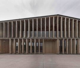 Nuova casa sociale
per l’abitato di Caltron
Cles, Tn
(Progettista:
Mirko Franzoso)