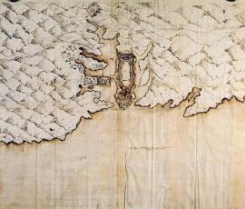 Bartolomeo Genga, mappa di Valletta,1558. Collezione Privata