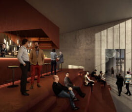 Bar del Teatro di Tirana (Courtesy of BIG – Bjarke Ingels Group)