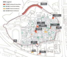 Building Age and Distribution Diagram of Nantou Old Town