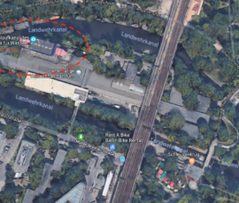 Immagine satellitare (google map) Schleuseninsel