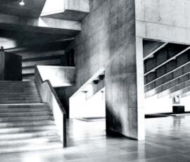 Premabhai Hall 1976. Ahmedabad, India.
(Photo courtesy of VSF)
Entrance to the auditorium from the foyer.