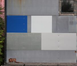 Umlauftank 2 (1974) di Ludwig Leo, Progetto di restauro, riparazione placche metalliche facciata e ripristino schemi di colore (Foto © Steffen Obermann)