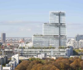 Vue sur façade Est depuis le Parvis © RPBW, ph. Sergio Grazia