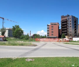 Bologna. Area di trasformazione del Lazzaretto: dispersione edilizia, cantieri sospesi e aree pubbliche inattuate (©Luca Gullì)
