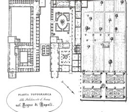 Real Casa dei Matti, Aversa. Pianta Topografica. 1823