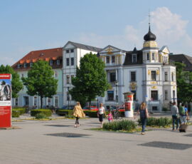 Weimar, piazzale della Stazione © Foto di Daniela Völkel