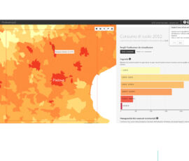 Mappa del consumo di suolo al 2012 nell'area veneta (Atlante dei territori del post-metropolitano)
