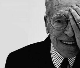 Achille Castiglioni (foto J.B. Mondino - courtesy FLOS)