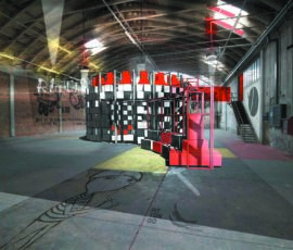 Progetti di riuso temporaneo degli edifici in via Gioia (gruppo coordinato da Marzia Zamboni e composto da Giovanni Avosani, Matilde Bianchi, Arianna Bordina, Stefano Carbone, Giacomo Giacalone, Giuseppe Hermann, Silvia Fornaciari, Anna Pach Rudnicka)