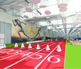 Atletica leggera (progetti di riuso temporaneo degli edifici in via Gioia del gruppo coordinato da Andrea Rinaldi e composto da Livio Beneventi, Elena Cattani, Laura Credidio, Lucio Iotti, Irene Passerini, Anna Scuteri)