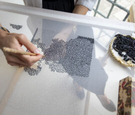Homo-Faber. Discovery and Rediscovery. Lesage Embroidery workshop. © Tomas-Bertelsen