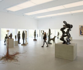 Scorcio sala scultura ultimo piano, The new Kunsthalle Mannheim, gmp Architetti (© Kunsthalle Mannheim)