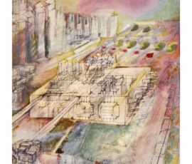 Franco Purini.
Città in costruzione, tecnica mista su carta 1966