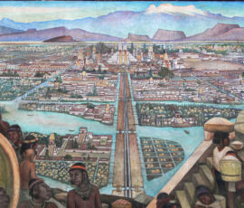 Diego Rivera – El mercado de Tlatelolco, Palazzo Nazionale, 1942 (©COM:FOP#Mexico)