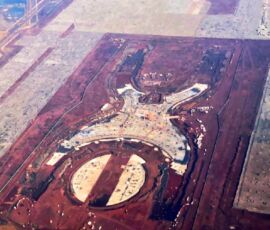 Vista aerea del cantiere per il nuovo aeroporto, Febbraio 2018 (©MackyMack75)