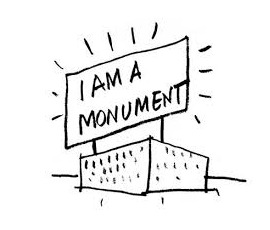 "I am a monument", figura 139 da Learning from Las Vegas, 1972