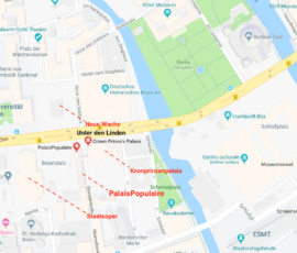 Nella planimetria di Berlino googlemaps