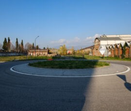 Area dell’ex stabilimento Tempini da via Giulio Quinto Stefana (© Ilario Piatti - www.ilariopiatti.co)