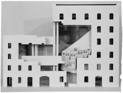 Costantino Dardi con Daria Ripa di Meana, Museo della Resistenza nella Risiera di San Sabba a Trieste, progetto di concorso (1966-68)