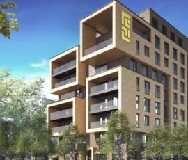 Planquadrat Architekten, edificio residenziale Kanso nel Lyoner Quartier, Francoforte