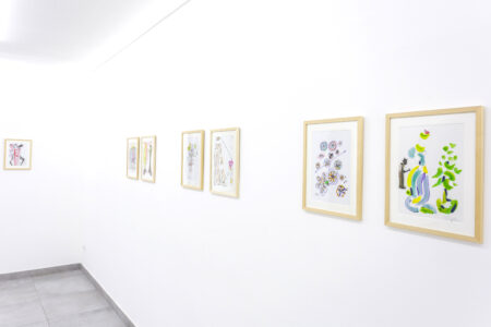 Scorcio dell'allestimento della mostra "Rompete le righe!"